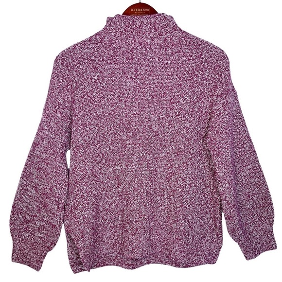 CUPCAKES & CASHMERE NWT Cotton Shaker Knit Sweater Size Small in Raspberry - Picture 9 of 13